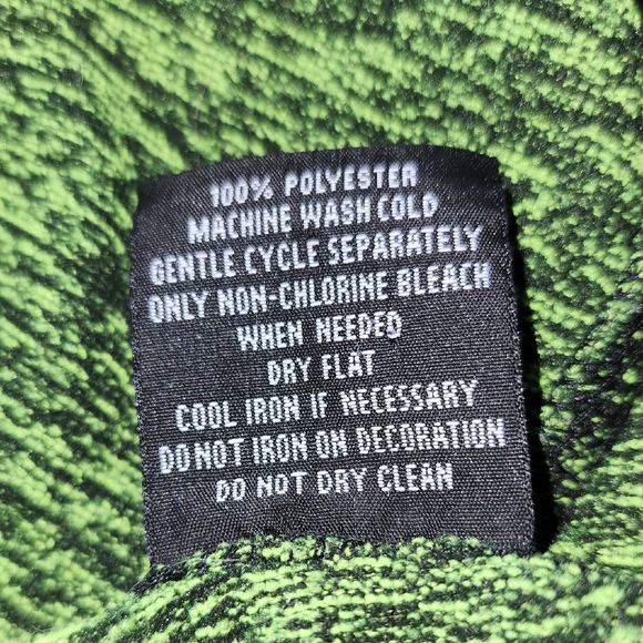 SOUTH POLE Marled Green Pull Over Short Sleeved Hooded French Terry Sweatshirt - Picture 5 of 8